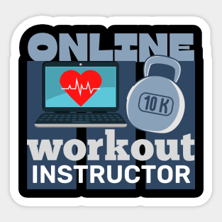 Online workout instructor Sticker